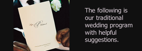 Wedding Program